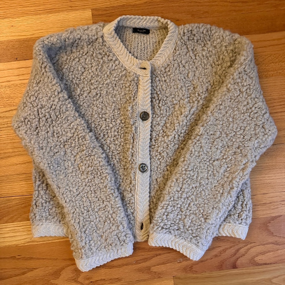 Viral* Massimo Dutti Boucle cardigan medium (m)